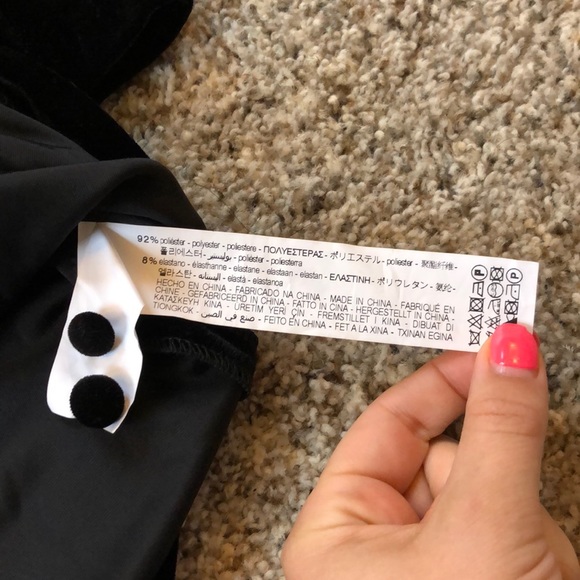 NWT Zara Velvet high neck long sleeve Mini Dress - Picture 16 of 16